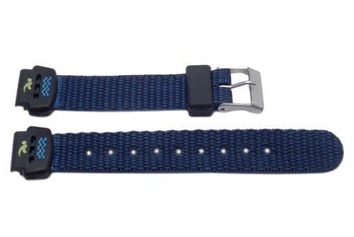 Genuine Nylon Blue 14mm Flat Water Resistant Watch Strap