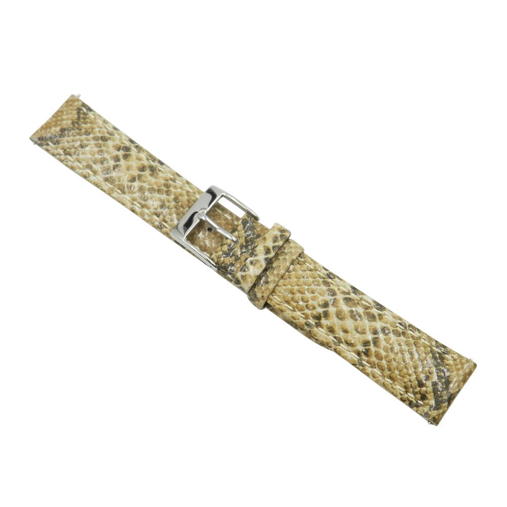 Python Exotic Tan Leather Strap image