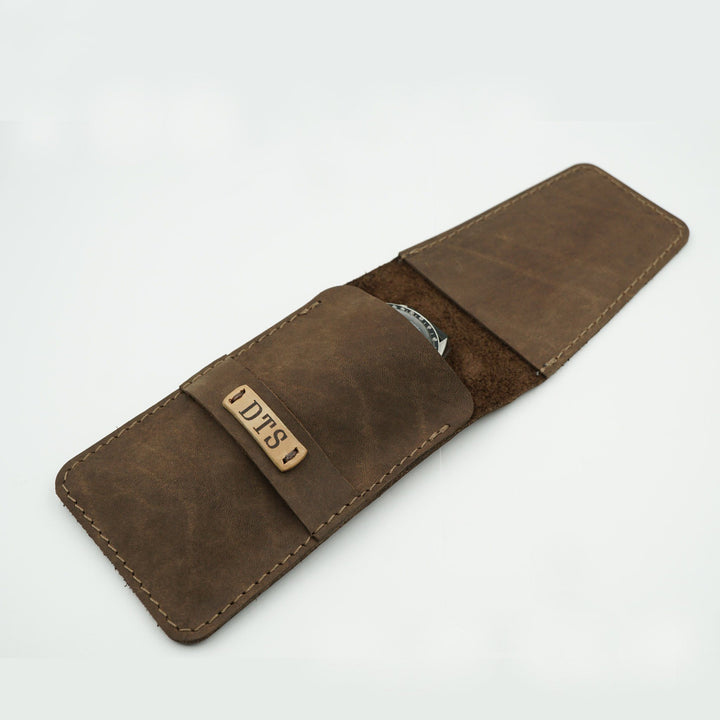 Soft Brown Leather Watch Pouch image