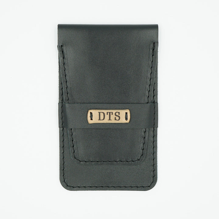 Sleek Black Leather Watch Pouch image