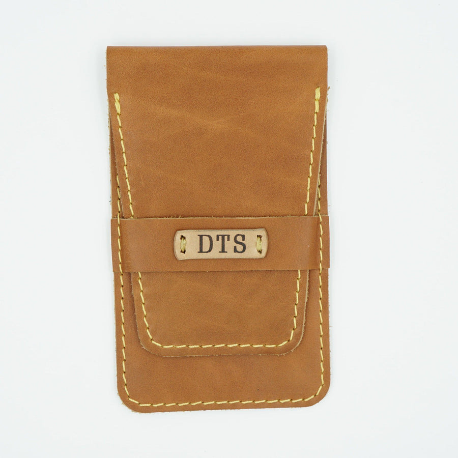 Smooth Tan Leather Watch Pouch image