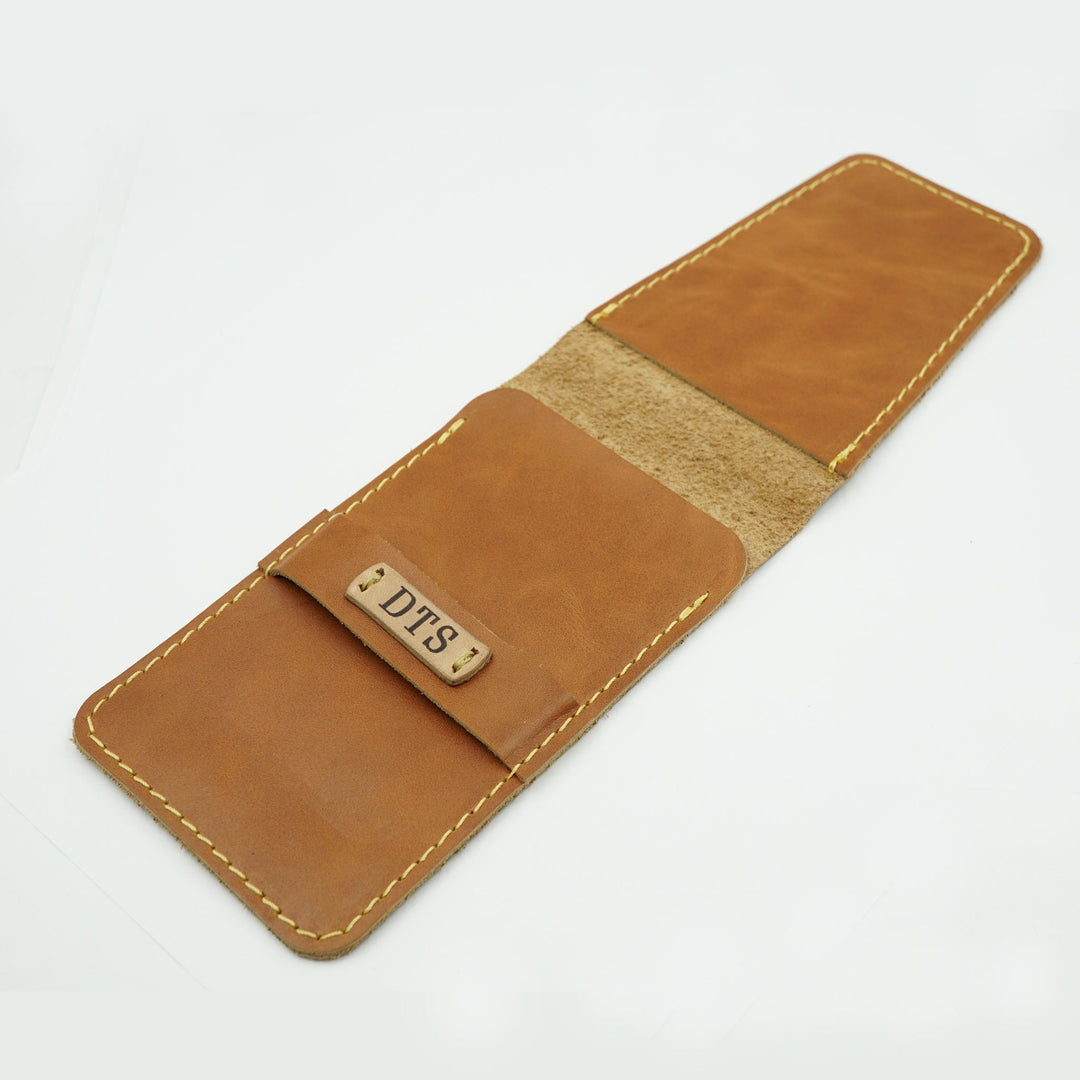 Smooth Tan Leather Watch Pouch image