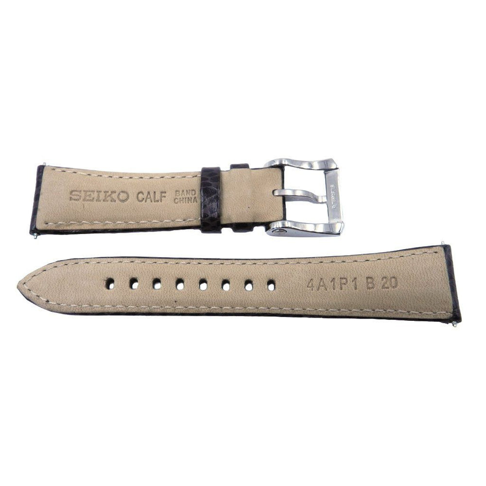 Genuine Seiko Velatura Series Brown Lizard Grain 20mm Watch Strap image