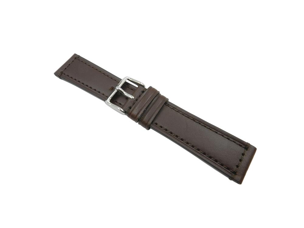 Rhein Fils Brown Thick Top Stitched Leather Strap image