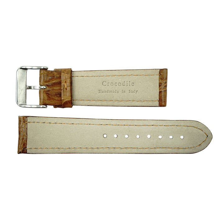 22mm Genuine Alligator Honey Watch Strap image