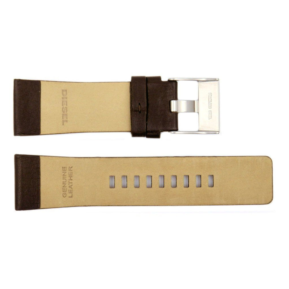 Genuine Diesel Master Chief Series Dark Brown Leather 26mm Watch Band image