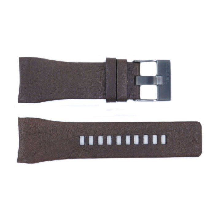 Genuine Diesel Mr.Red Series Brown Textured Leather 30mm Watch Band image