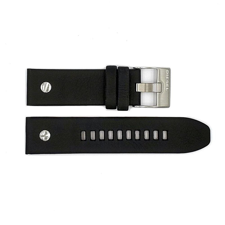 Genuine Diesel Little Daddy Series Black Textured Leather 24mm Watch Band image