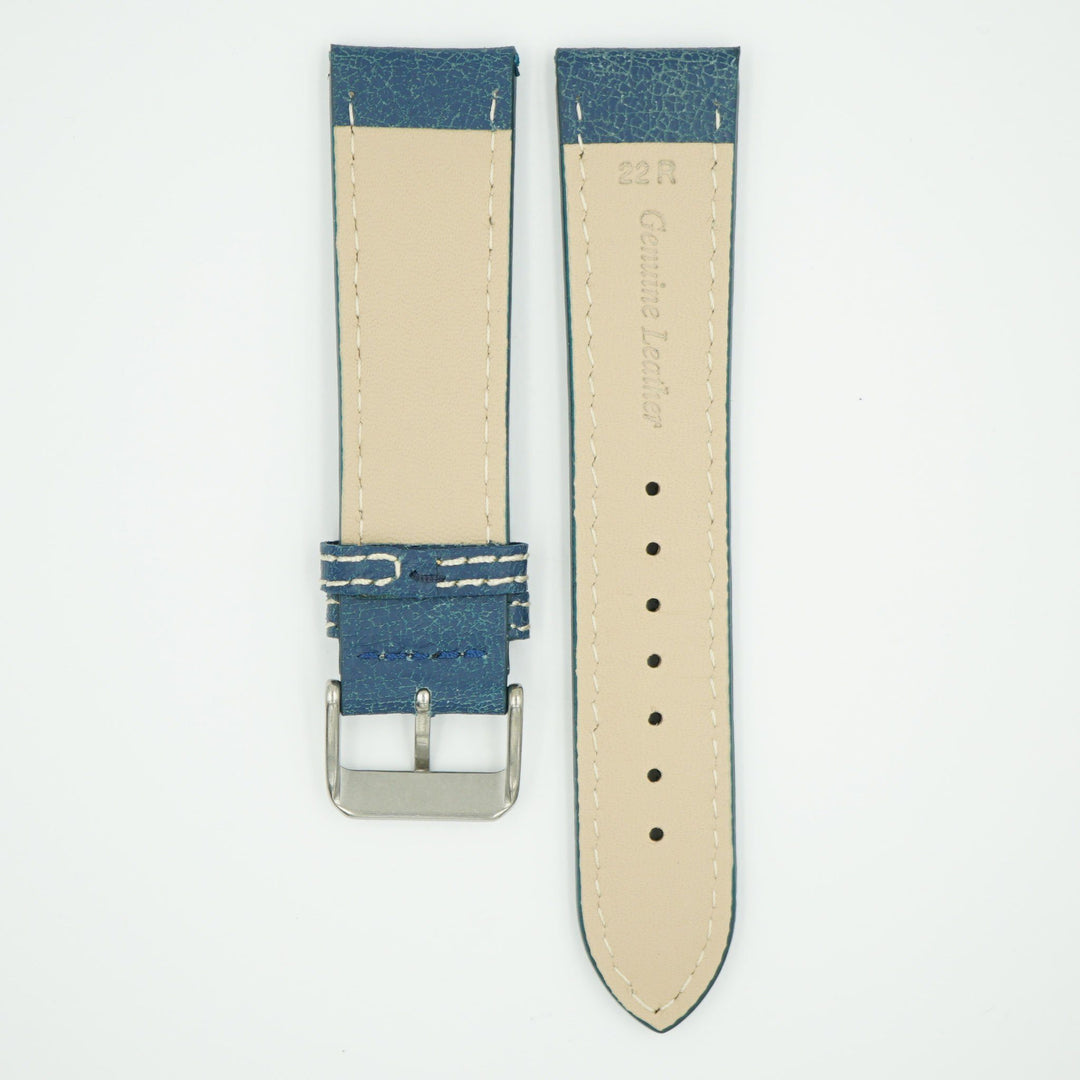 Bomber Blue Faded Leather Watch Band image