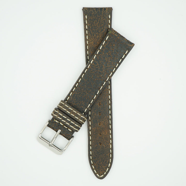 Bomber Brown Faded Leather Watch Band image