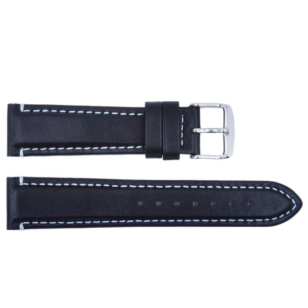 Euro Collection Padded Waterproof Sport Leather Watch Strap image