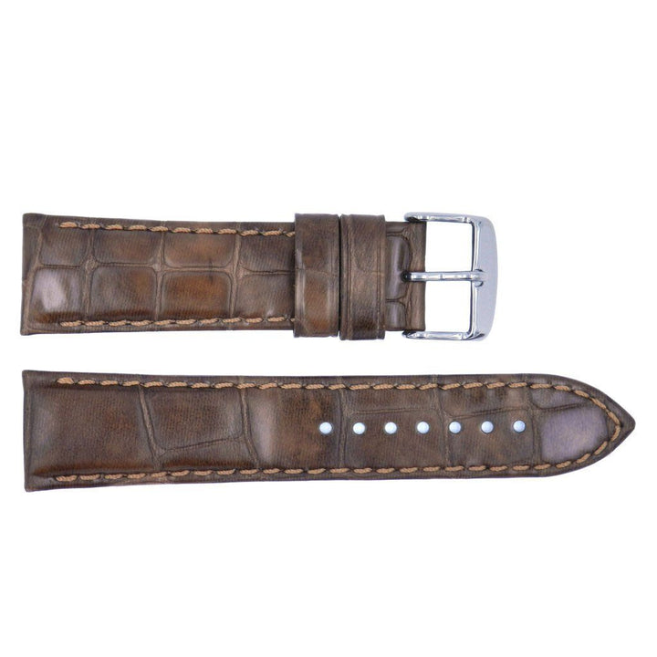 Euro Collection Louisiana Alligator Grained Leather Watch Strap image