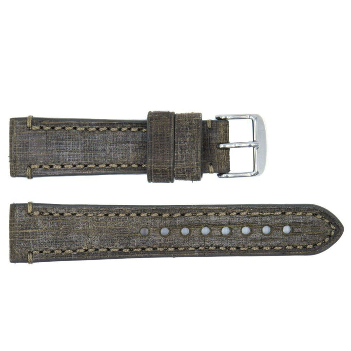 Euro Collection Genuine Vintage Oily Leather Watch Strap image