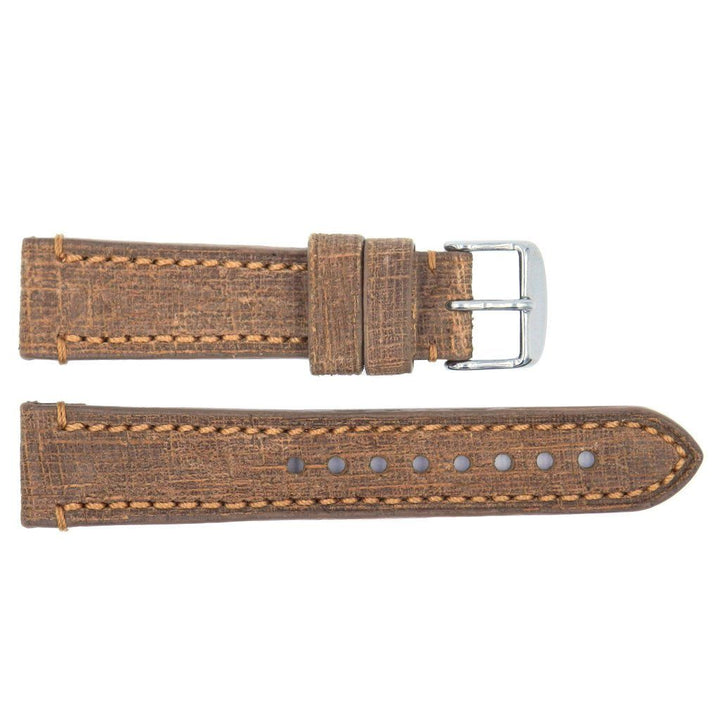 Euro Collection Genuine Vintage Oily Leather Watch Strap image