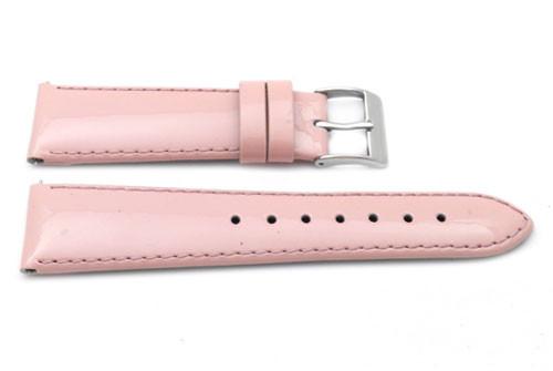 Genuine Patent Leather Smooth Matching Stitching Watch Strap image