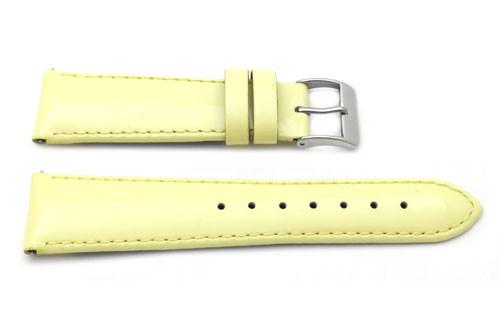 Genuine Patent Leather Smooth Matching Stitching Watch Strap image