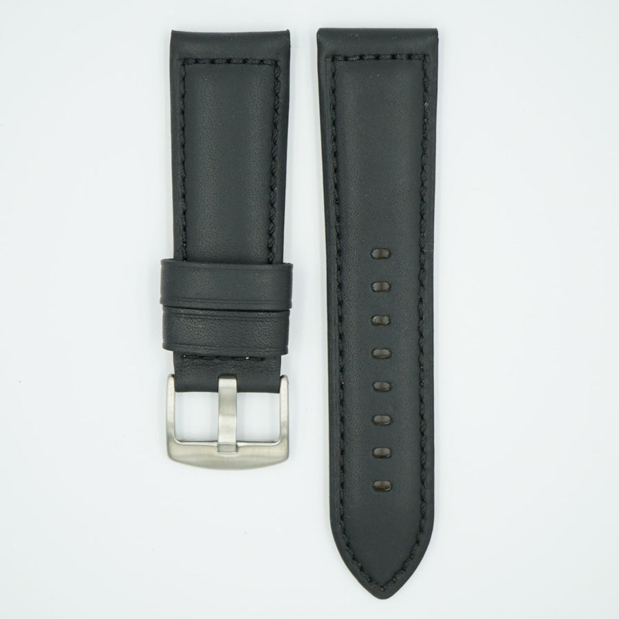 Black Horween Leather Watch Strap image