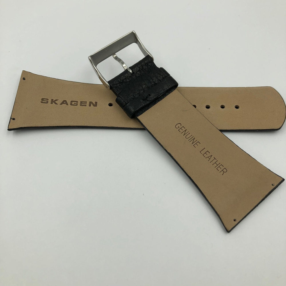 SKAGEN SKW6070 BLACK LEATHER WATCH STRAP image