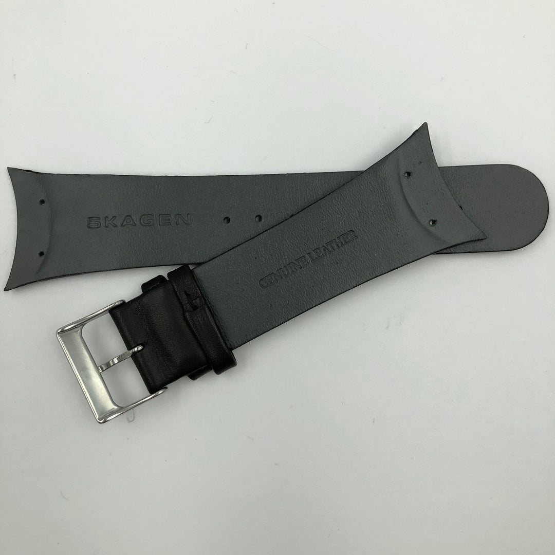 SKAGEN 597LSLB BLACK LEATHER WATCH STRAP image