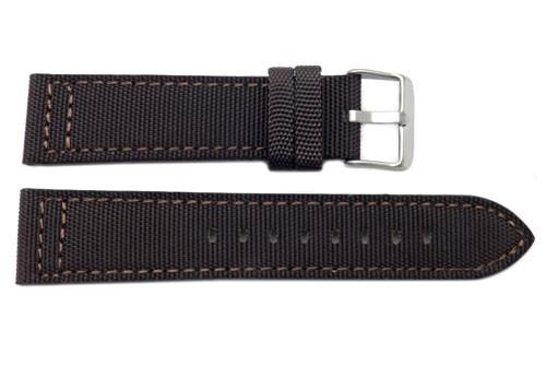 Canvas With Genuine Leather Backing Replacement Watch Band image