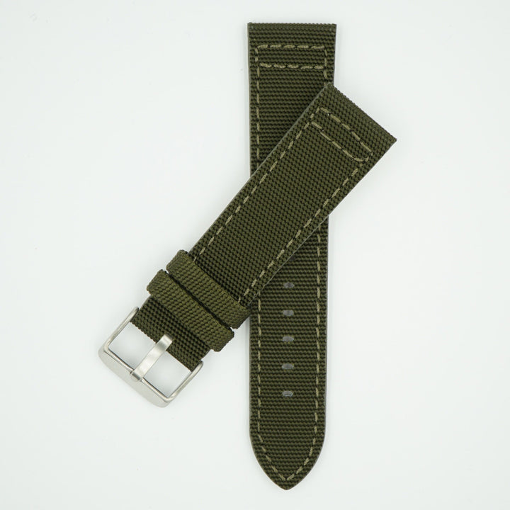 Canvas Watch Strap Forest Green image