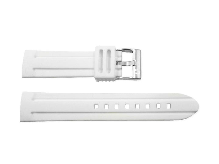 Kenneth Cole 22mm White Rubber Watch Strap image