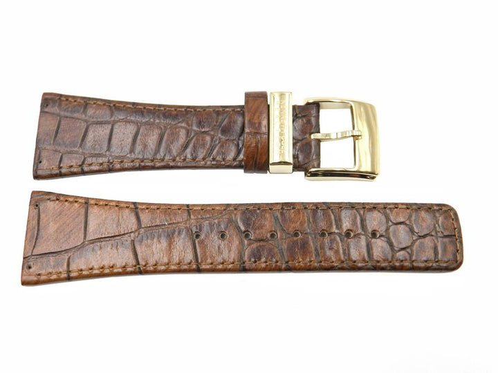 Genuine Kenneth Cole Crocodile Grain Leather 28mm Watch Band image