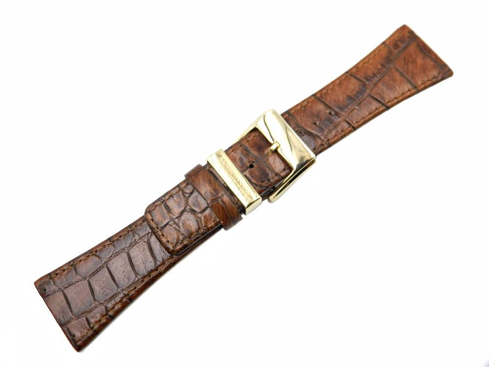 Genuine Kenneth Cole Crocodile Grain Leather 28mm Watch Band image