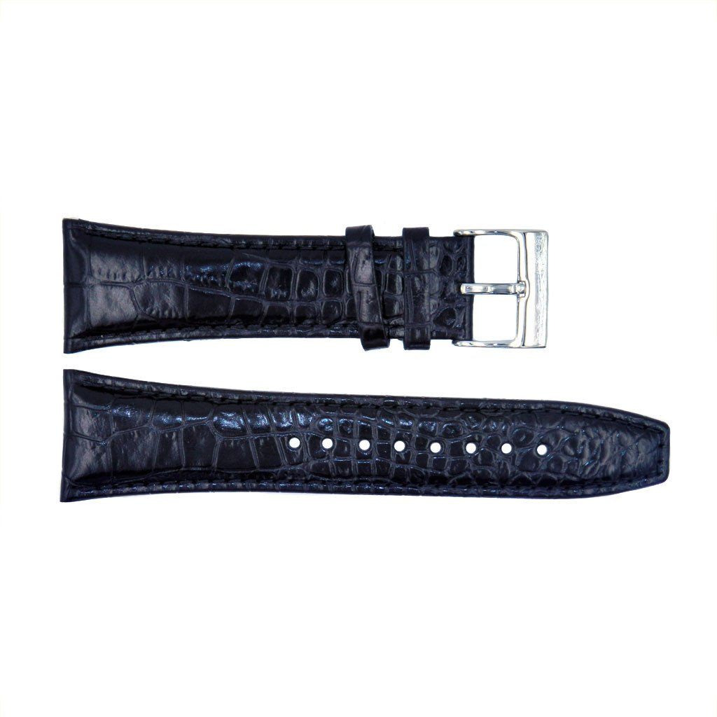 Genuine Kenneth Cole Black Crocodile Grain 26mm Watch Strap image