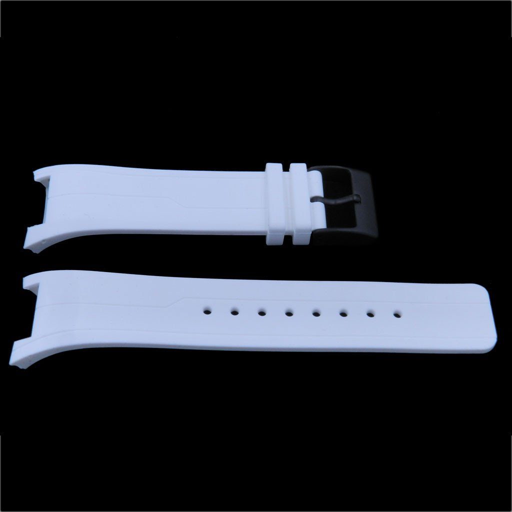 Genuine Kenneth Cole White Polyurethane 26mm/16mm Watch Strap image