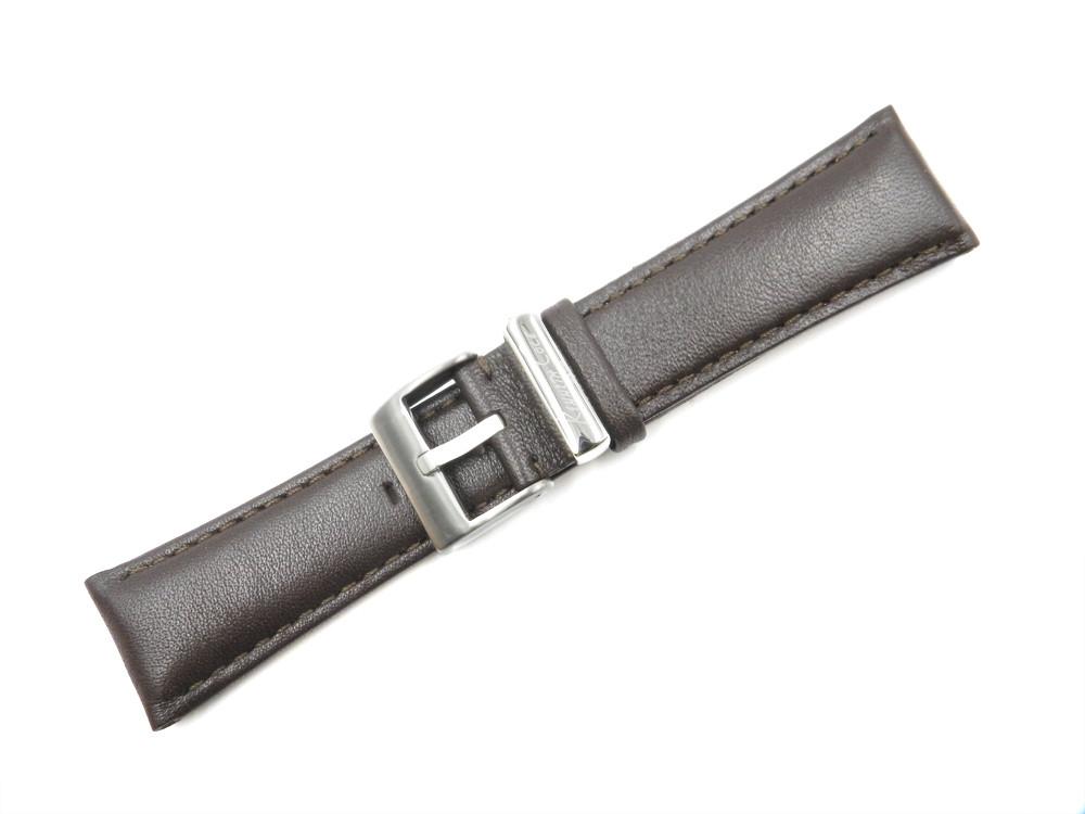 Kenneth Cole Men's 24mm Dark Brown Leather Watch Strap image