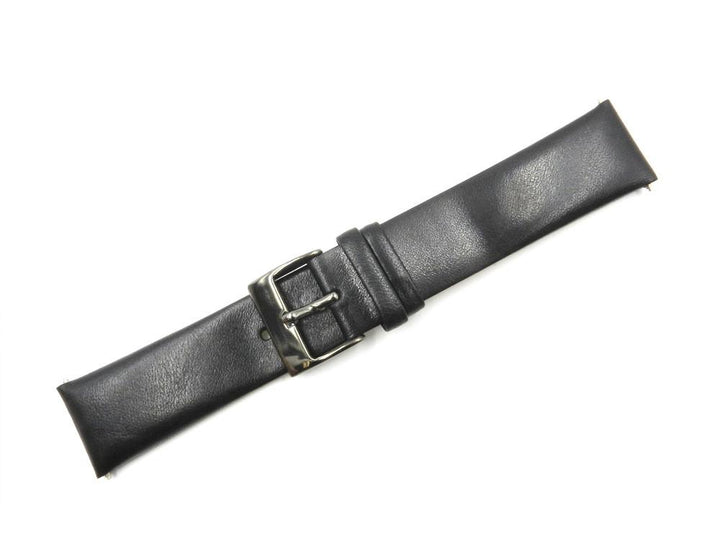 Kenneth Cole 22mm Smooth Black Leather Watch Strap image