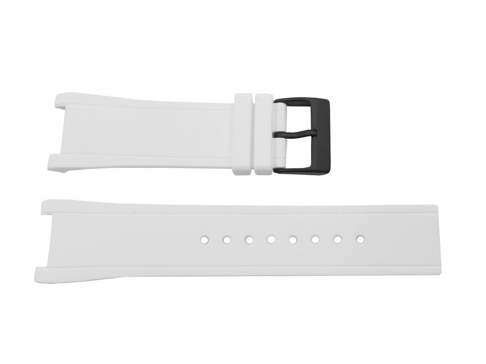 Kenneth Cole 26mm White Rubber Watch Strap image