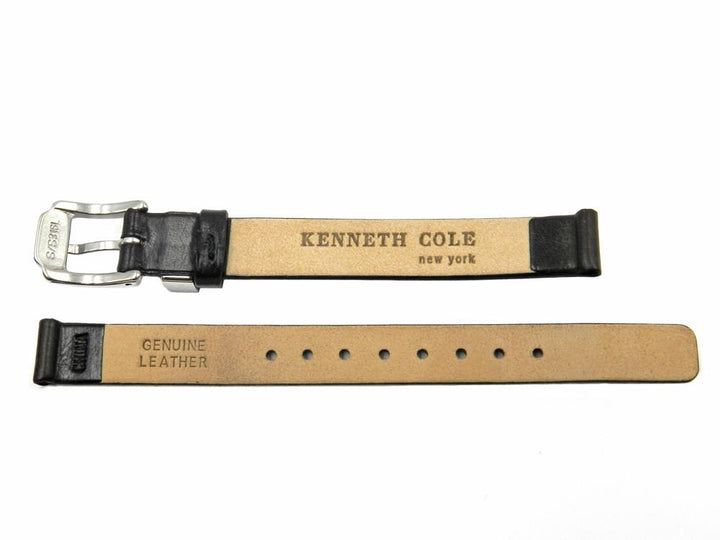 Genuine Kenneth Cole Black Leather 10mm Watch Strap image