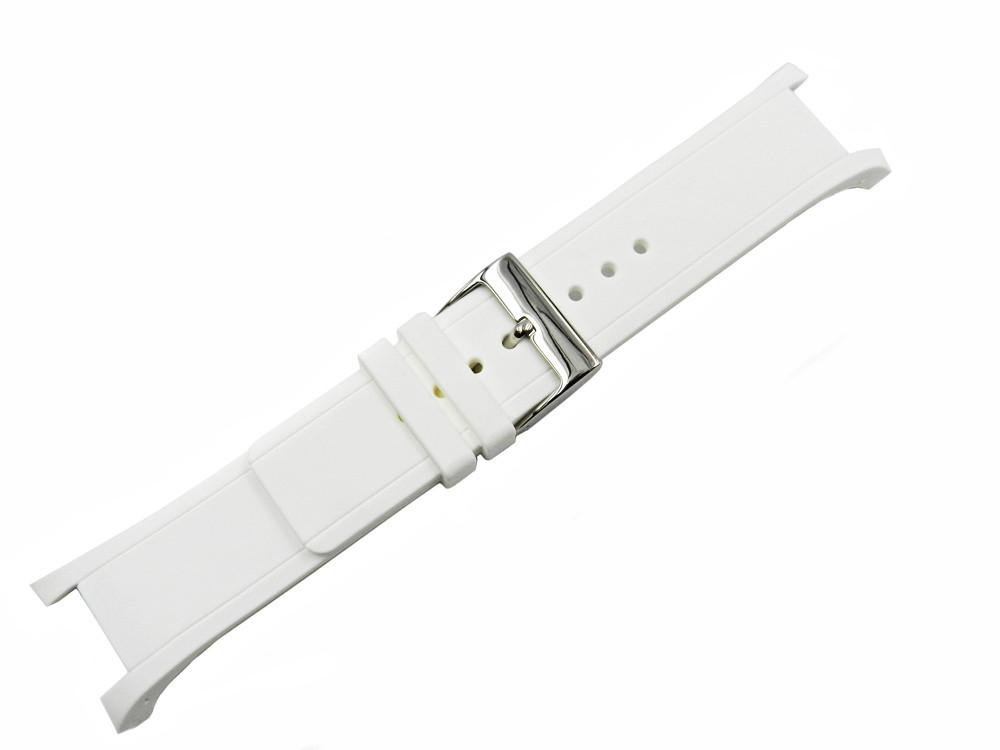 Genuine Kenneth Cole White Silicone 28/16mm Watch Strap image