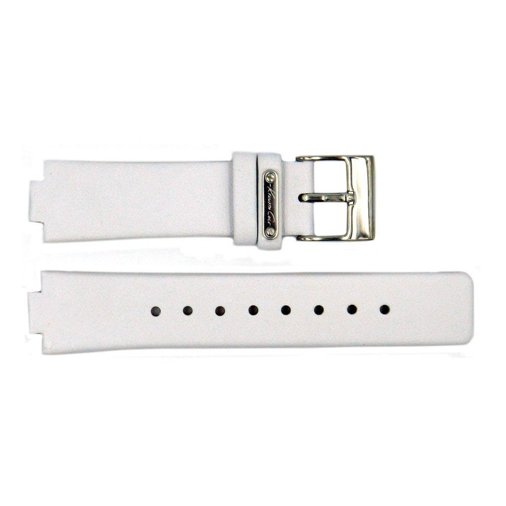 Genuine Kenneth Cole White Smooth Leather Square Tip 20mm/10mm Watch Strap image