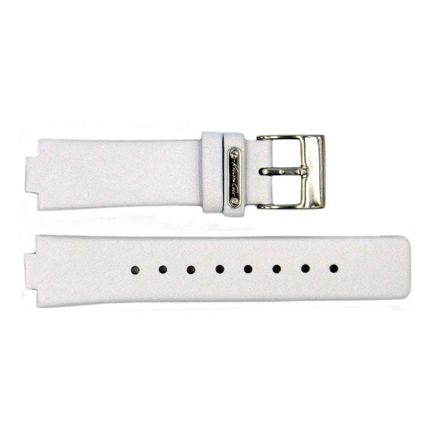 Genuine Kenneth Cole White Smooth Leather Square Tip 20mm/10mm Watch Strap image