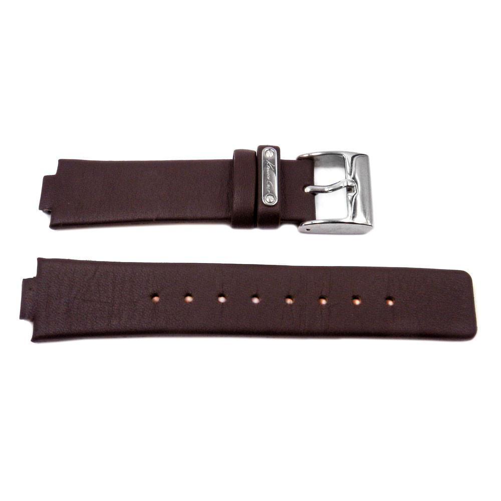 Genuine Kenneth Cole Brown 20mm Smooth Leather Square Tip Watch Strap image