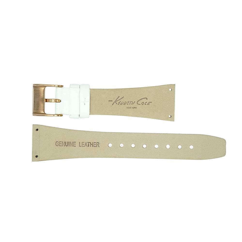 Kenneth Cole 22mm Ladies KC2821 White Leather Watch Strap image