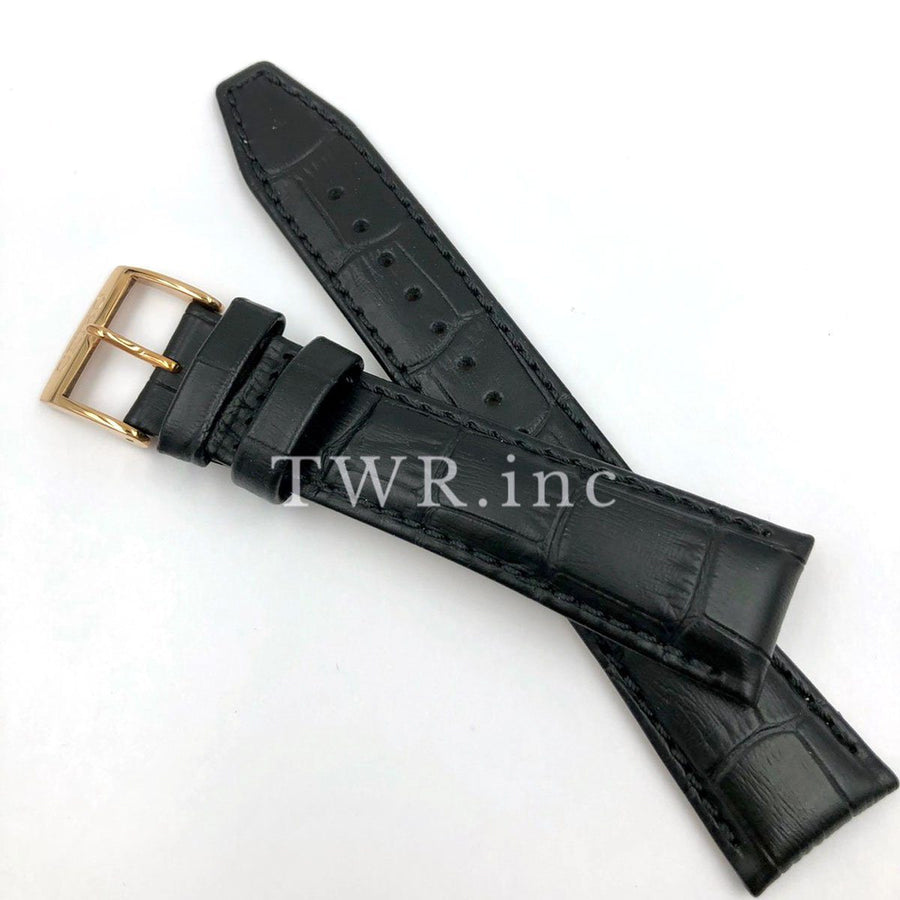 SEIKO MENS SNE491 SOLAR BLACK LEATHER STRAP image