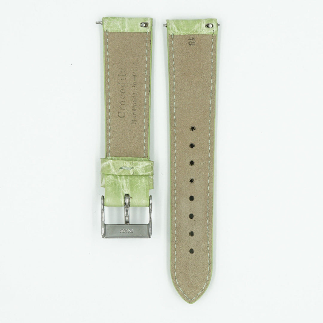 Womens Crocodile Watch Strap - Apple Green image