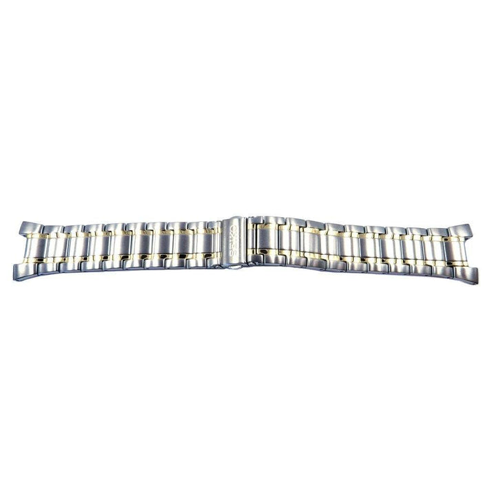 Genuine Seiko Coutura Series Dual Tone Push Button Fold-Over Clasp 24mm Watch Bracelet image