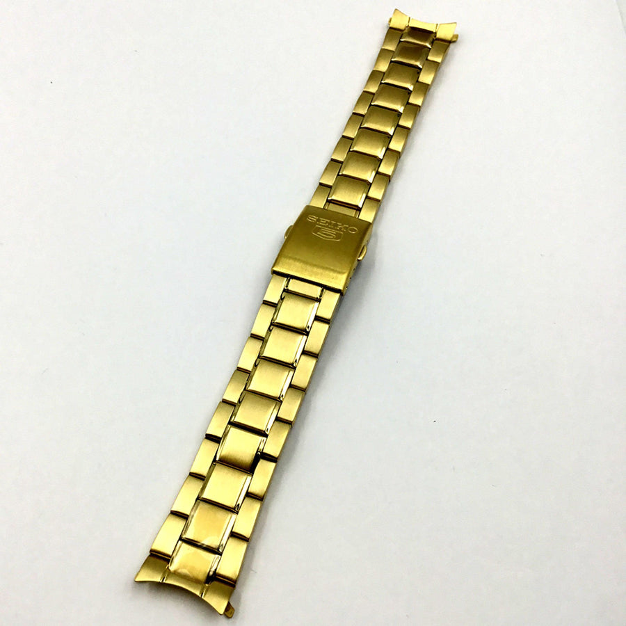 SEIKO 5 GOLD METAL 20MM WATCH BRACELET image