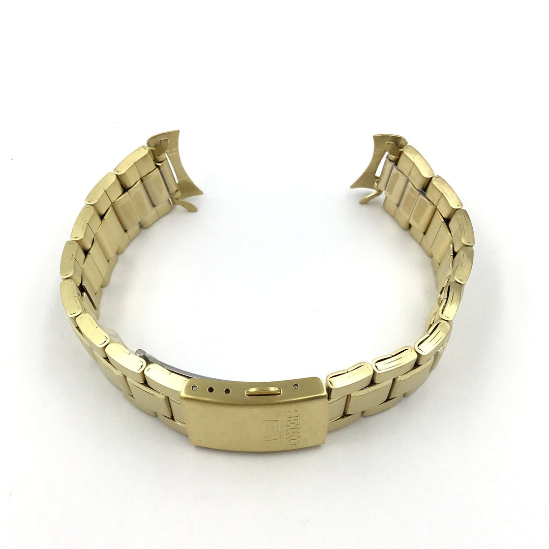 SEIKO 5 GOLD METAL 20MM WATCH BRACELET image