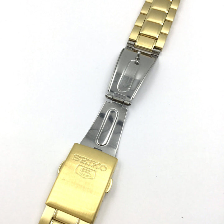 SEIKO 5 GOLD METAL 20MM WATCH BRACELET image