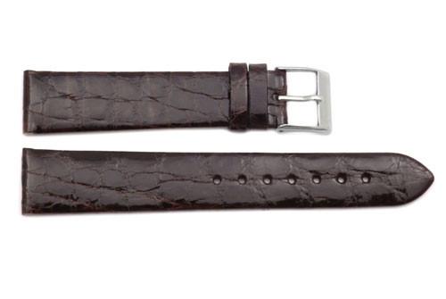 Genuine Crocodile Gloss Finish Watch Strap image