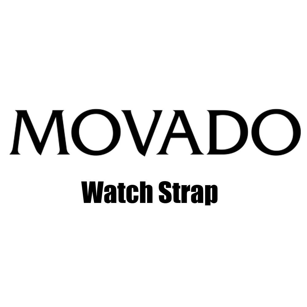 Genuine Movado Black Leather 13.5mm/12mm Watch Strap image