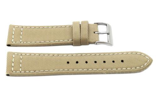 Genuine Leather and Nylon G.I. Joe Canvas Style Watch Band image