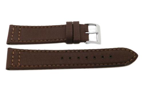 Genuine Leather and Nylon G.I. Joe Canvas Style Watch Band image