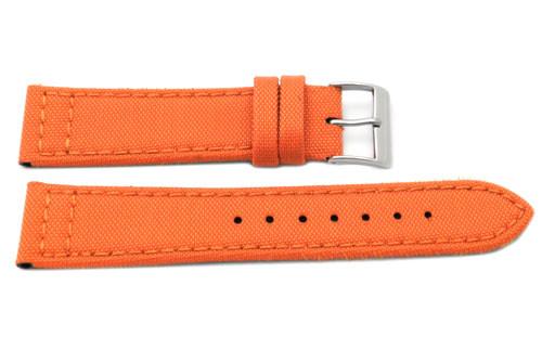 Genuine Leather and Nylon G.I. Joe Canvas Style Watch Band image